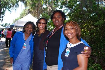 staff at an event in Kate Gleason Park